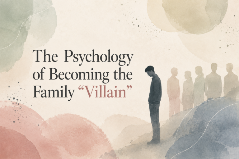 The Psychology of Becoming The Family “Villain”